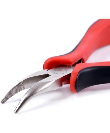 Professional Hair Extensions Kit with Pliers, Needle, Loop Threader, and 500 Nano Beads Rings - Brown - Buy Online on GoSupps.com