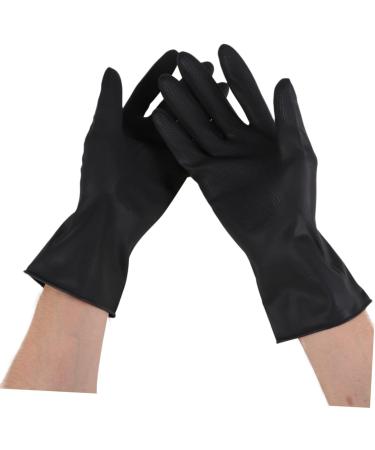Beavorty 2 Pairs Reusable Gloves Reusable Gloves for Hair Professional Hair Coloring Accessories Hair Dye Salon Gloves Barber Gloves Tool Belt Particles Hand Guard Black Emulsion - Buy Online on GoSupps.com