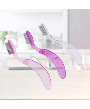 KALLORY 2Pcs Folding Eyebrow Comb - Stainless Steel Lash & Brow Makeup Brush for Perfect Eyebrows & Lashes | Beauty Tool - Random Color - Buy Online on GoSupps.com