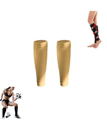 JosuE Royalaura Medical Grade Compression Socks Medical Calf Compression Sleeve Yellow One Size