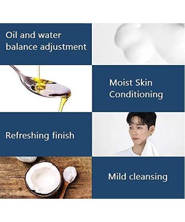 DASHU Mens Aqua Deep Seawater Foam Cleanser 5.07fl oz - Daily Face Wash for All Skin Types - Buy Online on GoSupps.com