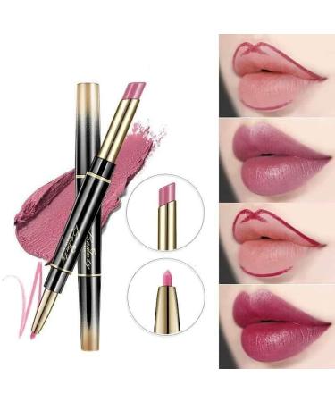 Double-Ended Waterproof Lip Liner - Auto-Rotating Non-Stick Matte Lip Pencil Makeup | #10 - International Shipping Available - Buy Online on GoSupps.com