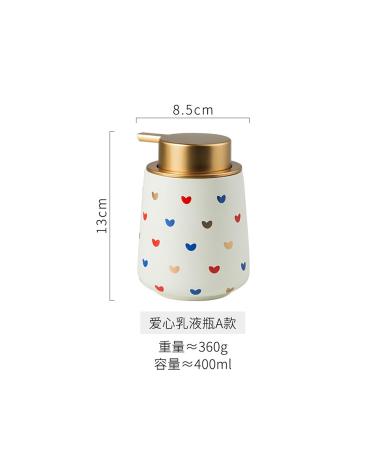 TEMKIN Fashion Ceramic Hand Sanitizer Shampoo Shower Gel Conditioner Press Bottle - Size A - Buy Online on GoSupps.com