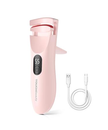 TOUCHBeauty AG-2316EU Heated Eyelash Curler with LED Display Electric Eyelash Curler with 3 Temperature Settings Natural Swing with Heating Silicone 10s Fast Heating and Long Durability