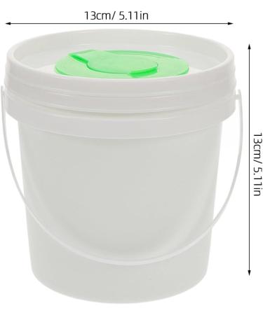 Luxshiny 5L Cleaning Hill Organizer Bucket with Lid & Wet Wiper Roller Dispenser - Durable Plastic Cloth Container with Pop-Up Closure for Smart Storage - Buy Online on GoSupps.com