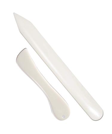 8 inch Real Bone Folder and Curved Genuine Bone Folder Paper Creaser Set, VENCINK Large Origami Paper Folding Scoring Burnishing Craft Tool for Leather Cards DIY Handmade Burnishing Bookbinding 8 inch bone folder set - Buy Online on GoSupps.com