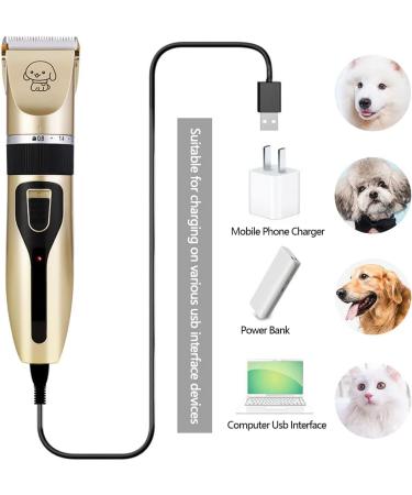 Pet Shaver Dog Clippers Grooming Kit 4 Guiding Combs Professional Dog Trimmer Pet Shaver for cats Low Noise Rechargeable Cordless Pet Shaver for Cats Dogs Horses & Other Hairy Animals - Buy Online on GoSupps.com