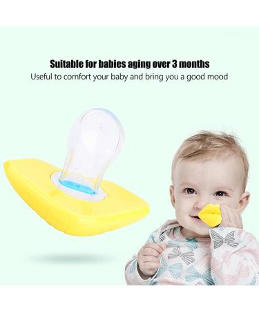 Funny Lips Baby Pacifier - Safe Silicone for 3 Months+ 5 Colors Available (Yellow) | International Shipping - Buy Online on GoSupps.com