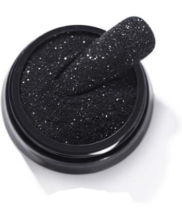 Egurs 2-Piece Black Glitter Nail Art Powder | 3D Nail Glitter for Crafts - International Shipping - Buy Online on GoSupps.com