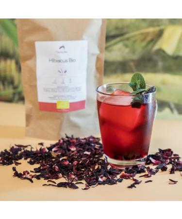  Chabioth Chabioth - Organic Dried Hibiscus Flowers 200g (Bissap Karkad ) - packaged in France - biodegradable bag - Buy Online on GoSupps.com