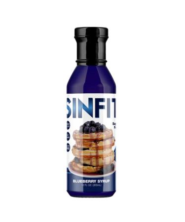 SinFit (Sinister Labs) Syrup, Blueberry, Sugar Free, Zero Calories, Fat Free, Gluten Free (12 fl oz - Packaging May Vary) Blueberry 12 Fl Oz (Pack of 1)