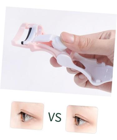 POPETPOP Eyelash Curler Kit - 2 Sets Beauty Tool Portable Eyelash Curler with Pads for Perfect Eye Lashes - Travel-Friendly Pink Lip Gloss Included - Buy Online on GoSupps.com