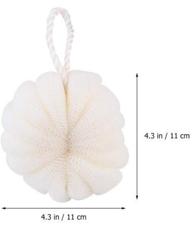 Healifty 2pcs Large Bath Ball - Adhesive Wall Hangers Tub Cleaner Shower Sponge Body Scrubber & Loofah | Premium Bath Sponges for Adults & Babies - Buy Online on GoSupps.com