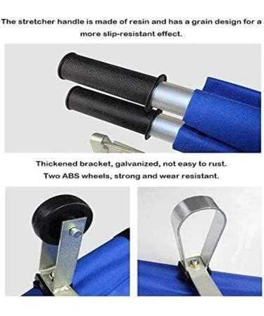Portable Emergency Rescue Stretcher-Folding with Wheels Aluminum Alloy Emergency Rescue Stair Stretcher-for Hospital Sports Venues Soft Stretcher Camouflage (Blue) - Buy Online on GoSupps.com