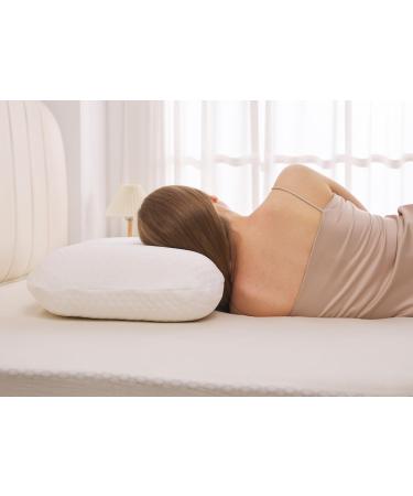 Qiafeiye Ergonomic Memory Foam Pillow 70x40x14cm - Neck Support Cushion for Side & Back Sleepers Washable Cover Ideal for Allergy Sufferers | International Shipping - Buy Online on GoSupps.com