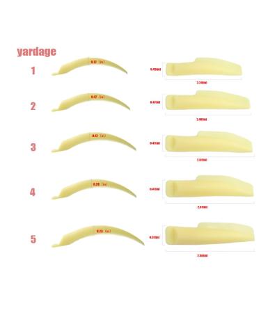 Silicone Curler Pad Set - 10Pcs/5 Sizes for Lash Perm Kit | Reusable Lower Lash Isolation Pads for Tint & Perm Eyelashes (Yellow) - International Shipping - Buy Online on GoSupps.com