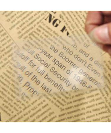 Ultra-Thin Card loupe Pocket loupe Sheet Lens Thin Magnifying Glass Magnifier 85mmx55mm Convenient to Carry 3X Magnifying Card 5 Pieces Nice Design - Buy Online on GoSupps.com