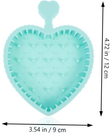 FOMIYES 3pcs Makeup Brush Cleaning Pad makeup cleaning brush scrubber silicone scrubbers Brush cleaning tool eye shadow brush mat silicone makeup mat Dryer Silica gel Heart-shaped 12x9cmx3pcs Light Greenx3pcs - Buy Online on GoSupps.com