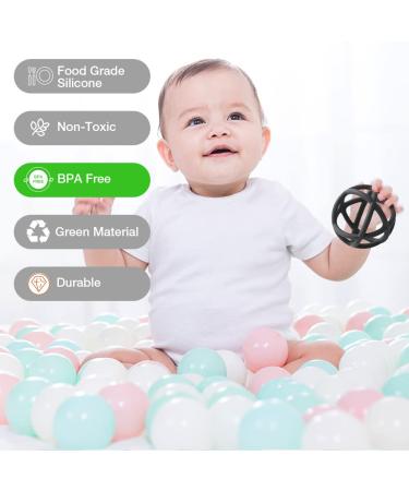 Grasping Ball for Babies | Food Grade Silicone Teething Toy | BPA Free Flexible Ball (Sage) - Buy Online on GoSupps.com