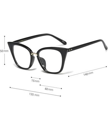 Buy ZUVGEES 2 Pack Women's Cute Oversized Cat Eye Blue Light Blocking Reading Glasses - Black & Transparent - 1.25x Strength - Stylish Computer Readers for All Ages - Buy Online on GoSupps.com