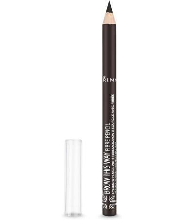 Rimmel London Brow This Way Fibre Pencil Dark 1.1g | Define & Thicken Eyebrows - Buy Online on GoSupps.com