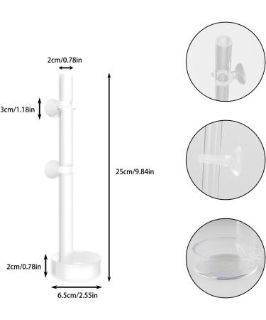 Rumyve Acrylic Shrimp Feeding Dish Fish Feeding Tube Tank Viewing Aquarium Feeding Tube Fish Food Container Shrimp Feeding Dish Set 25cm Tube and 6.5cm Feeding Bowl - Buy Online on GoSupps.com