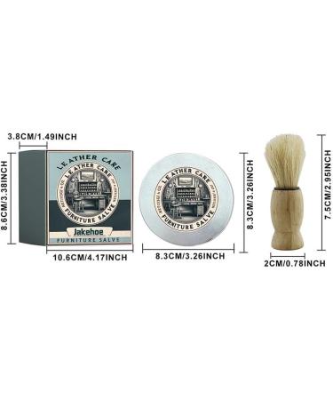 Leather Care Cream Leather Scratch Repair Remove Cleaning Moisturizing Leather Cracking Maintenance H8x6 d Stains Ointment and Brush - Buy Online on GoSupps.com