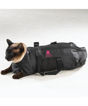 Heavy Duty Mesh Cat Grooming Bathing Restraint Bag 3 Sizes & Vet Sets Available(Medium)