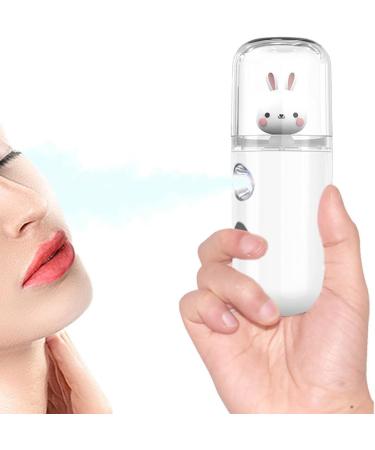 Face Mister - 30 ml Face Humidifier Handy Facial Sprayer | Moisturizing for Face Daily Makeup Skin Care Eyelash Extensions Uwariloy Rabbit White - Buy Online on GoSupps.com