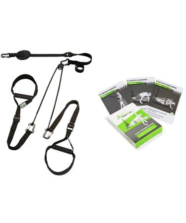 eaglefit Sling Trainer Exclusive ALU fitness equipment sling trainer black bundle with sling trainer cards