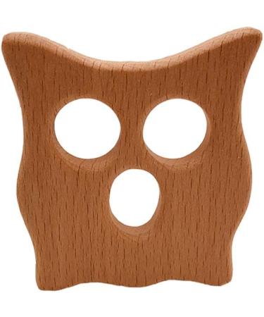 Wendysun 10pcs Owl Shape Wood Teether - Baby Teething Nursing Beech Teether - DIY Pendant Toy - Buy Online on GoSupps.com