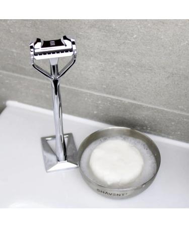 SHAVENT Shaving Bowl - Elegant Metal Soap Dish for Perfect Shaving Experience | International Shipping - Buy Online on GoSupps.com