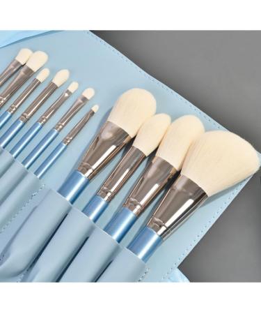 Elegant Blue & White Wind Chimes Makeup Brush Set | Premium Powder Blush & Eyeshadow Brushes | International Shipping Available - Buy Online on GoSupps.com