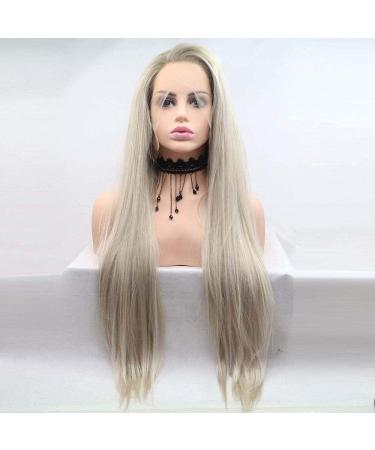 Xiweiya Blonde Lace Front Wig - Long Silky Smooth Heat-Resistant Fiber - Women s Stylish Side Parting Wig - Buy Online on GoSupps.com