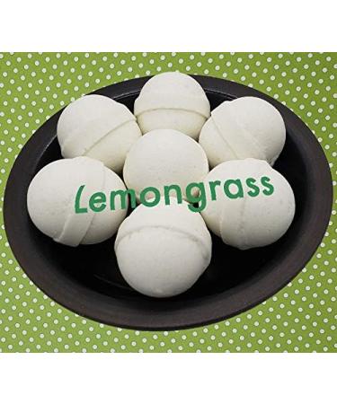 Color-Free Bath Bombs 7 Pack - 2.5 oz. Each | No Dyes or Artificial Ingredients | Handmade with Cocoa Butter, Plant-Based Ingredients | Supports Refugee Employment | Lemongrass Scent - Buy Online on GoSupps.com