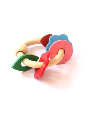 Shumee Wooden Keys Rattle for Babies - Developmental Musical Teething Toy | 6+ Months - Buy Online on GoSupps.com