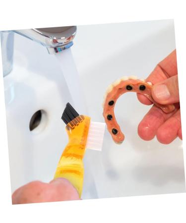 Beavorty 3-Piece Portable Prosthesis Toothbrush Set | Mini Cleaning Tool for Oral Care | Multifunctional Travel Brush - Buy Online on GoSupps.com