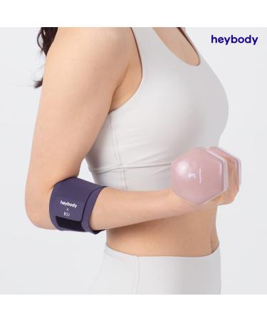 Heybody Slim Air Elbow Support Strap - Gray Medium | Elbow Brace Band for Ultimate Support - Buy Online on GoSupps.com