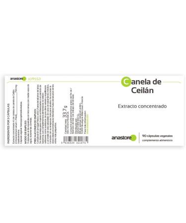 Ceylon Cinnamon Capsules 250 mg - Anastore 4:1 Concentrated Extract | Energy & Antioxidants | International Shipping Available - Buy Online on GoSupps.com