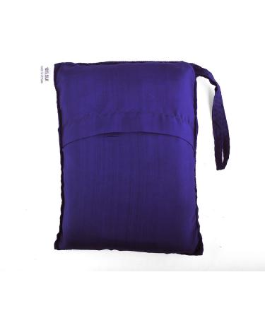 Purple Blue 100% Pure Mulberry Silk Single Sleeping Bag Liner Travel Sheet Sleepsack 83"x33"