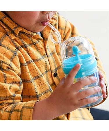 Whale Spray Water Bottle Sippy Cup with Straw | Pink Flamingo Drinking Cup | Birthday Party Gift | Blue Beach 3 260 ml - Buy Online on GoSupps.com