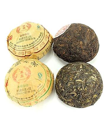 2 * 100g Diff rentes saveurs Yunnan Phoenix Pu'er Tea Raw Tea Shu Pu'er Tea Tuocha