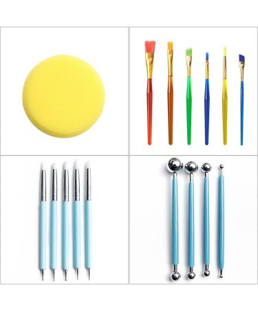 Ceiver mandala dot tool for stones 35 pieces mandala dotting set mandala dotting template dotting tools for diy nail art handicrafts.