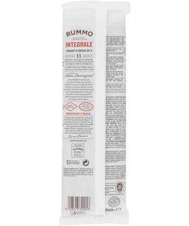  Rummo Rummo Pasta Integral Spaghetti Pasta No. 5 Whole Grain Pasta Italian Pasta (12 x 500 g) - Buy Online on GoSupps.com