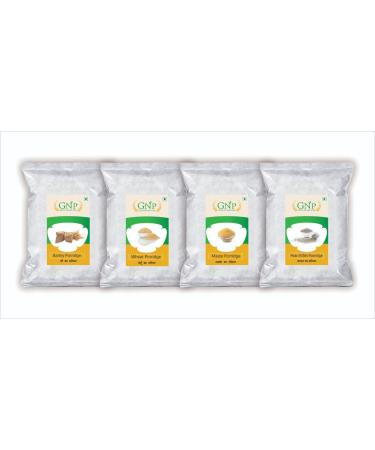 NSH Barley Porridge/Jau Daliya (1KG) &Wheat Daliya(1KG) & Makka Daliya (1KG) & Bajra Daliya (1KG) Pack of 4