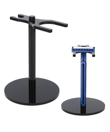 Shower Razor Holder & Shaving Brush Stand - Black Bathroom Organizer - Buy Online on GoSupps.com