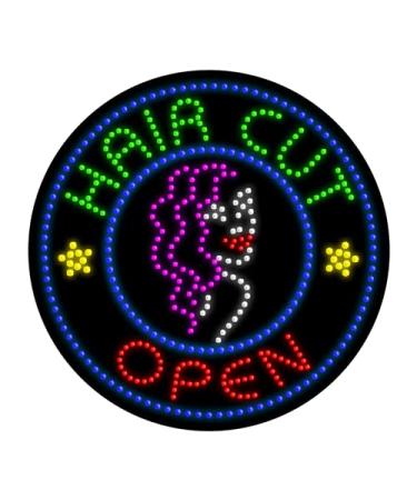 Hair Cut LED Dots Sign #21820