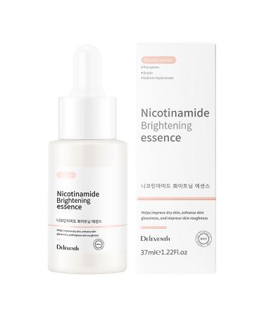 DEleventh Korean Brand Niacinamide Face Serum 37ml / with Pro-Xilane & Ectoin Anti-wrinkle Brighten and Hydrate Reduce Pores Fine Lines Smooth Skin and Boost Elasticity for a Radiant Complexion