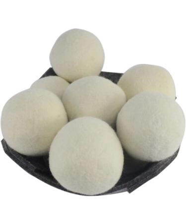 ZIEM 6Pcs 7CM Wool Balls Clothes Dryer Laundry Eco Friendly Softener Dehumidification Decrease Drying Time Washing Reusable Static Free - Buy Online on GoSupps.com