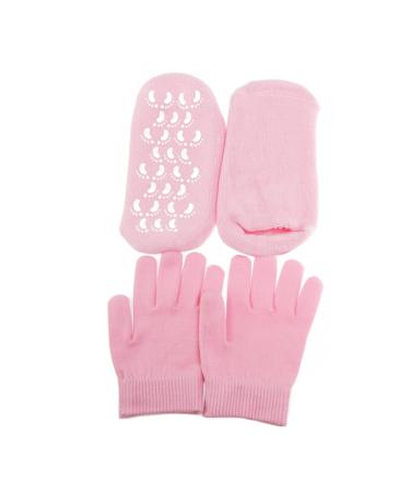 Beavorty Moisturizing Gel Gloves Gel Socks and Gloves Spa Gel Gloves Cuticles Gloves Socks Women Gel Socks Womens Glives Whitening Moisturizing Socks Soft Heel Socks Essential Oil Miss medium